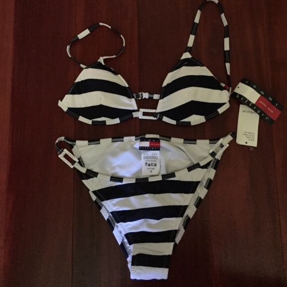 Tommy Hilfiger Other - TOMMY HILFIGER navy and white stripe bikini set